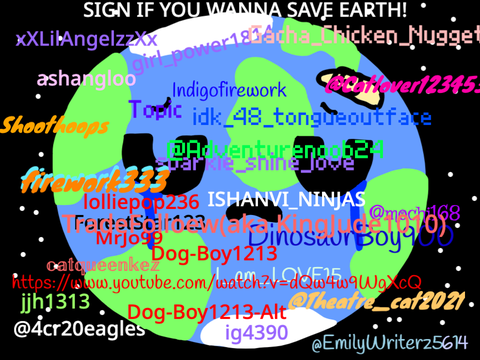 Sign if You Want to Save Earth! Remix x 104 Remix Remix Remix Remix Remix Remix