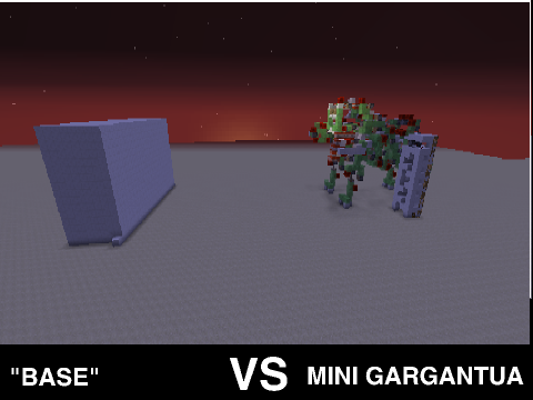 Mini Gargantua Slimeblock Robot Destroys A Base - Minecraft