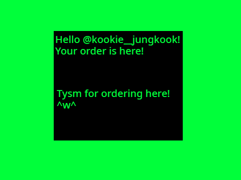 Order of @kookie__jungkook
