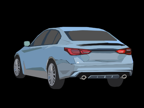 Infiniti Q50 Blockshade (red sport 400