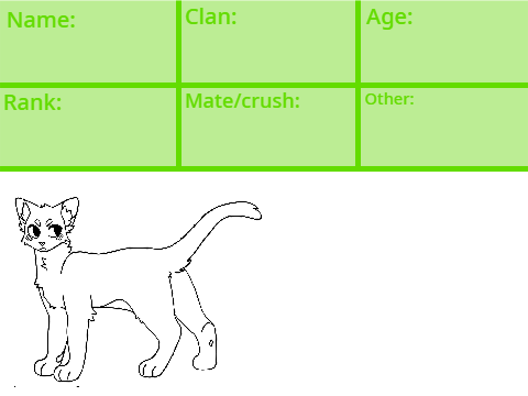 Warrior Cat Bio Template