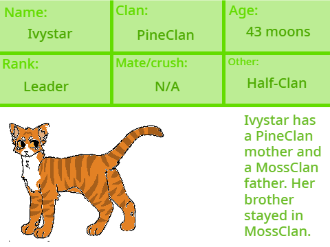Warrior Cat Bio Template Ivystar