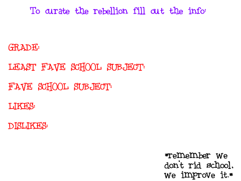 THE REBELLION: sign up