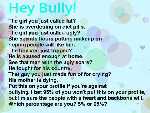 For a bully. Song: High hopes. remix