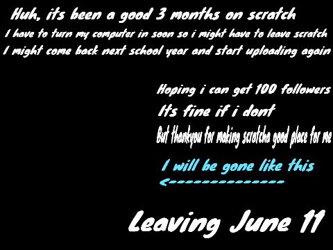 I'm leaving (soon) :( 