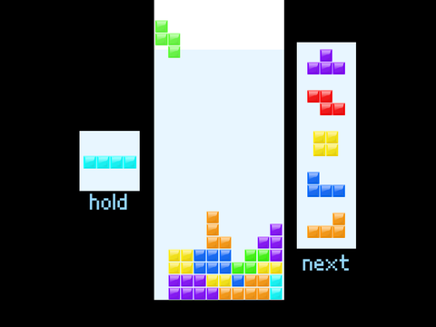 Tetris 1.4 (almost guideline tetris game)