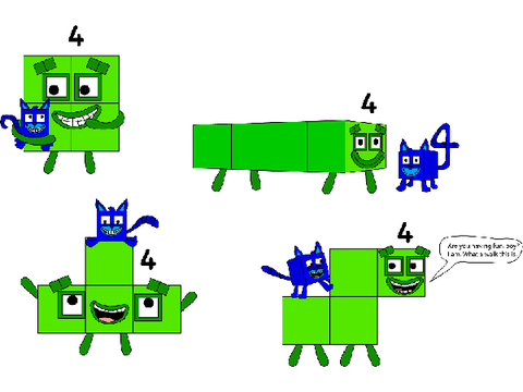 [OLD]numberwhy?!!?: four and his cat.