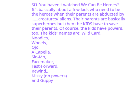 We can be heroes