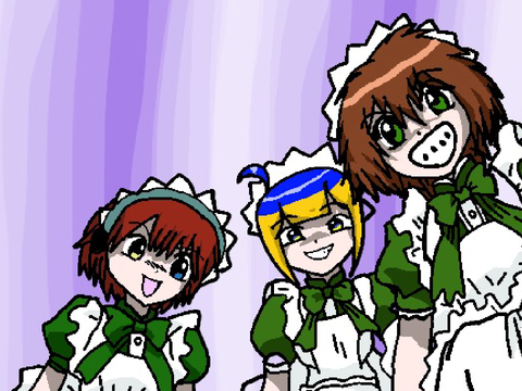 メイドコスの3人(？)
