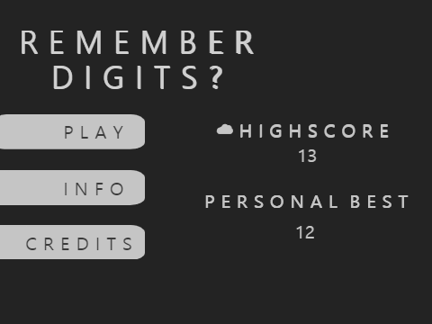 Remember Digits?