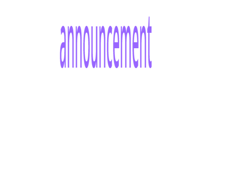 announcement