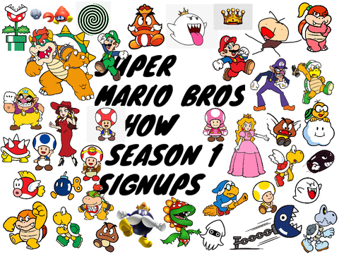The Super Mario Bros Show Season 1 Signups