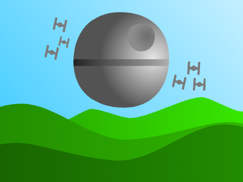 Star Wars Endor Parallax