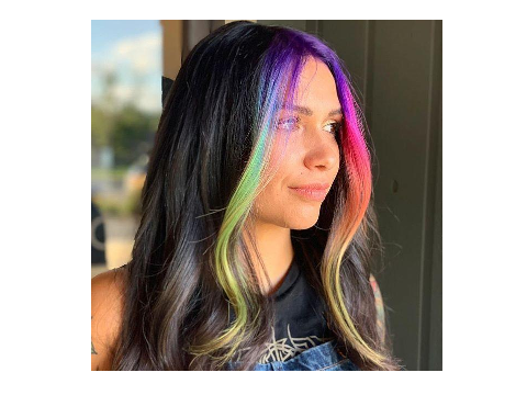 Rainbow hair ideas.