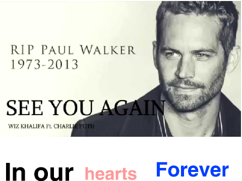 This is to Paul Walker 