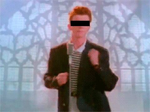 Rickroll lol black line wat do u call dat