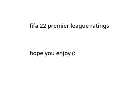 fifa 22 ratings made in 2021