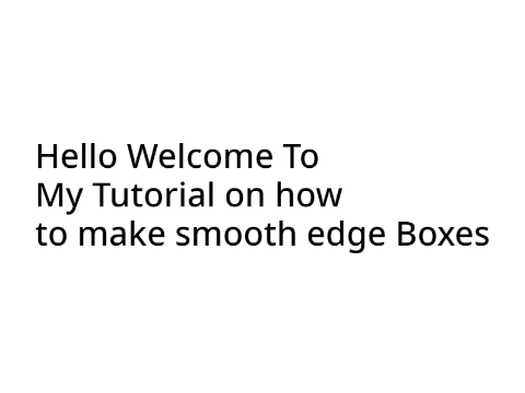 Smooth Box tutorial