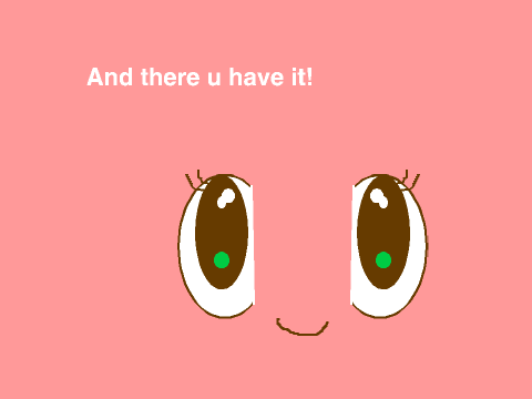 How to draw simple Chibi eyes in BITMAP