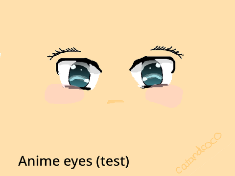 First Anime eyes drawing (test)