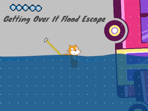 Getting Over It FLOOD ESCAPE!!!!