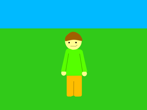 3d person walking