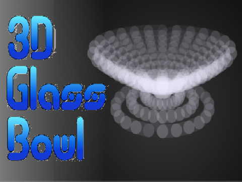 3D Glass Bowl