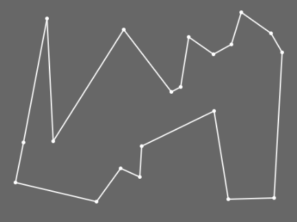 Simple polygon from points