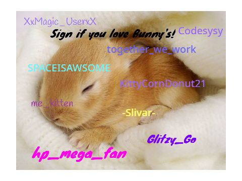 Sign If You Love Bunnies Remix Remix Remix remix remix remix remix remix