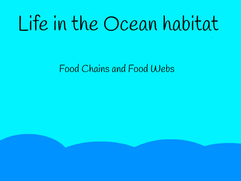 Life in the Ocean habitat