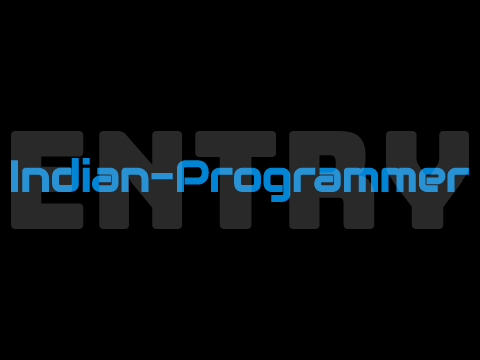 [ ENTRY ] Intro for @Indian-Programmer                         #All #Art #Animations #Music #Stories