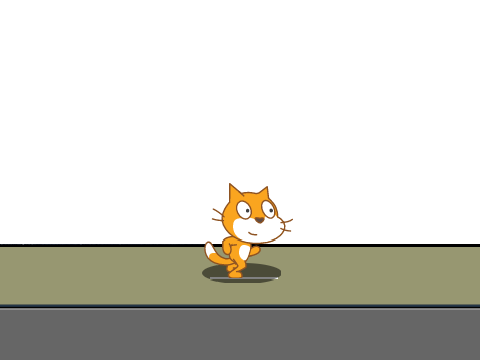 Scratch Cat going on a walk