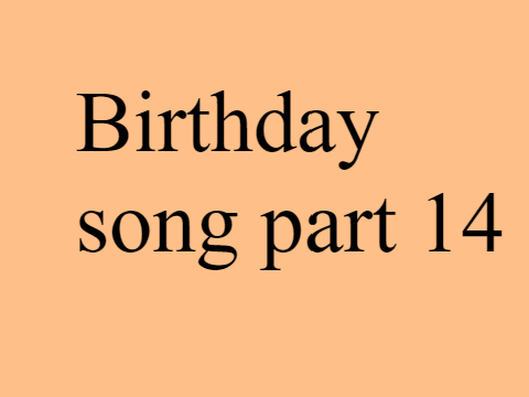 Birthday part 14