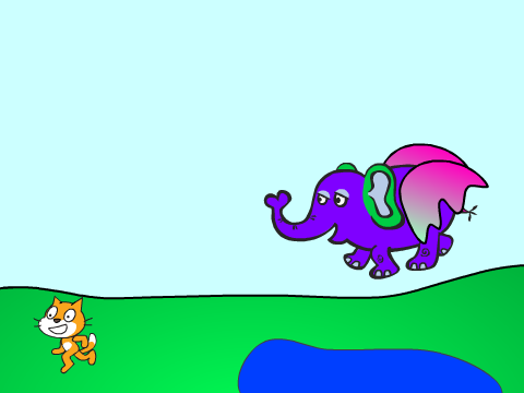 Ride the Flying Elephant - Blocks