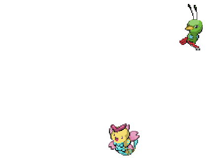 2 Hybrid Pokemon Dancing.