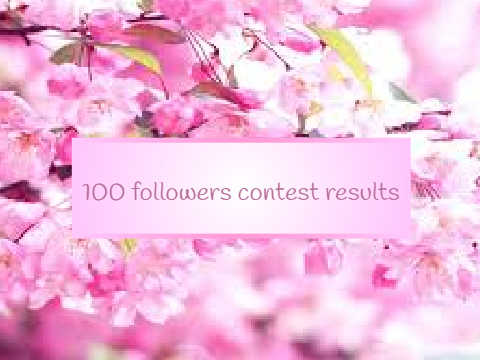 ✎100 followers contest results! 