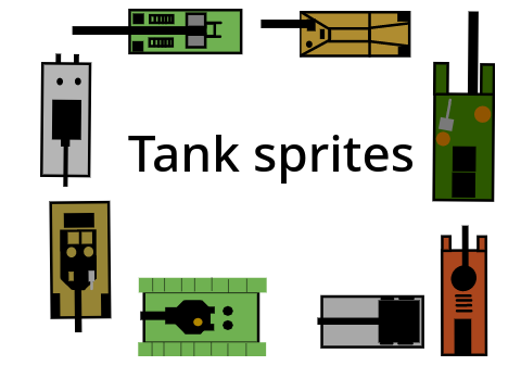 Tank sprites top view