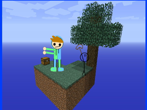 Add yourself stranded on Skyblock remix