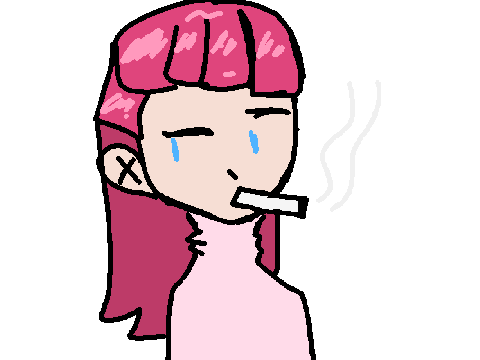 drawing some girl from my hw