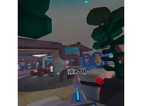 im back also this is me playing vrchat
