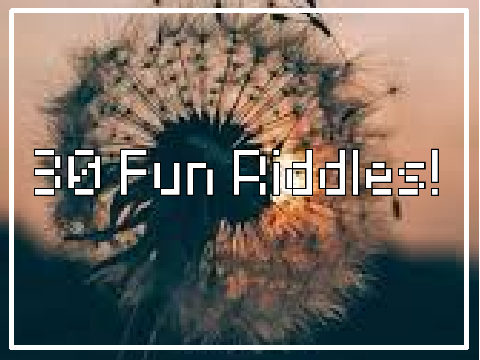 30 Fun Riddles! My answers