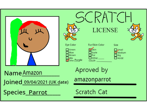 My scratch license!