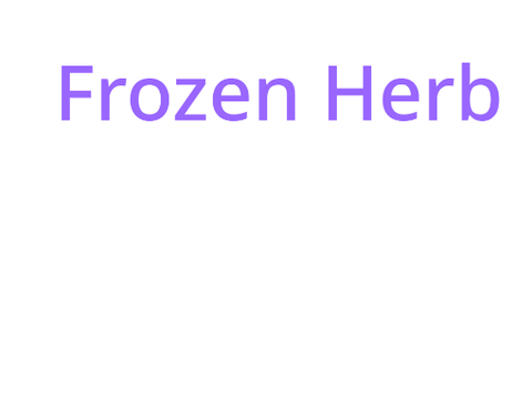Frozen Herb