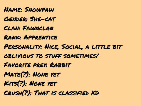 Fawnclan and Stoneclan RP Bio remix