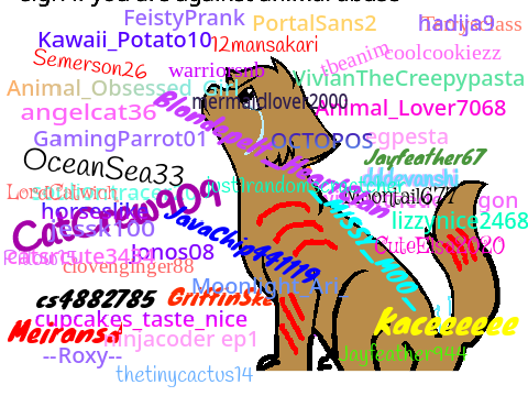 Sign If You Are Against Animal abuse pls 