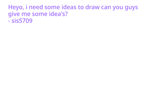 What to draw next?