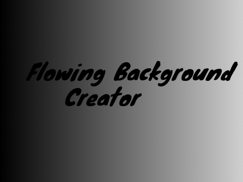 How to create a flowing background!