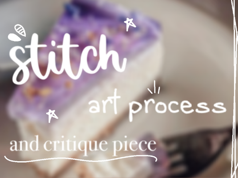 ⋱ stitch art process