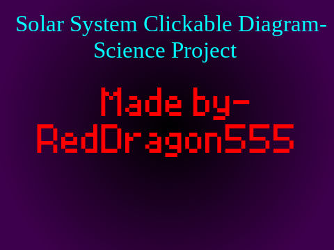 Solar System School Project