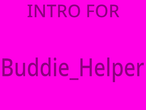 buddie_helper intro entry